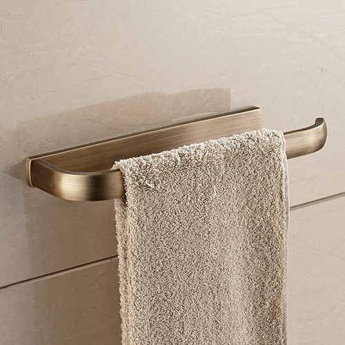 Antique Brass Lavatory Towel Rack